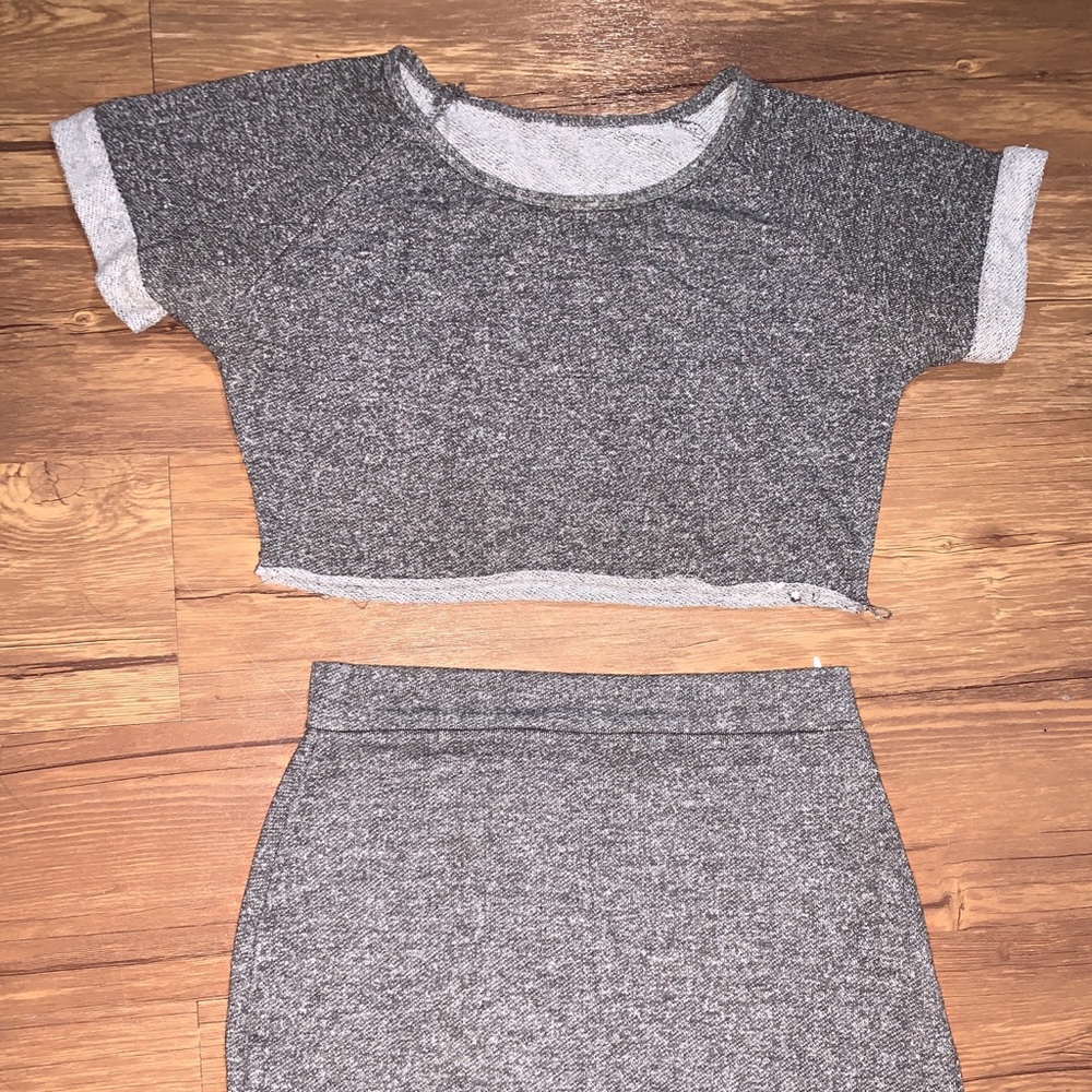 GREY GRAY TWO PIECE SET MINI
